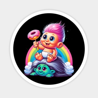 Baby Troll Donut Magnet